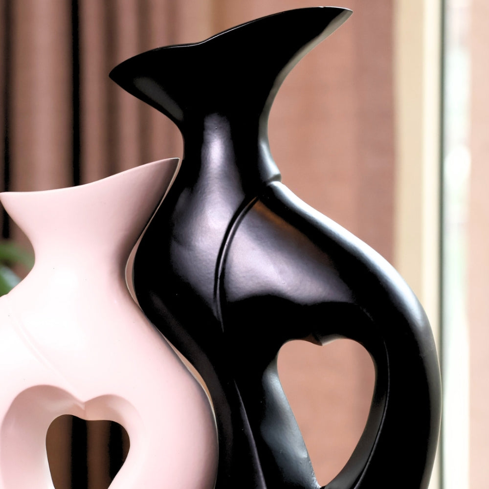 Heart Cut Flower Vase S/2