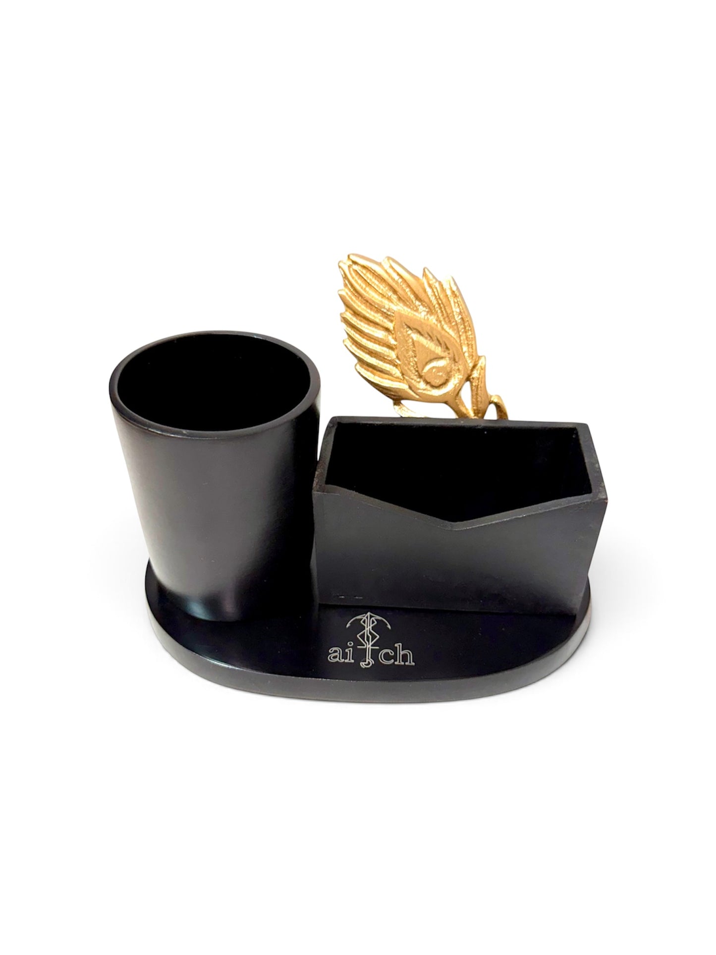 Feather Pen holder & Card Holder Set