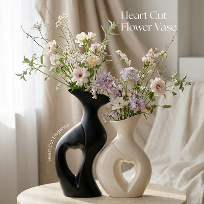 Heart Cut Flower Vase S/2