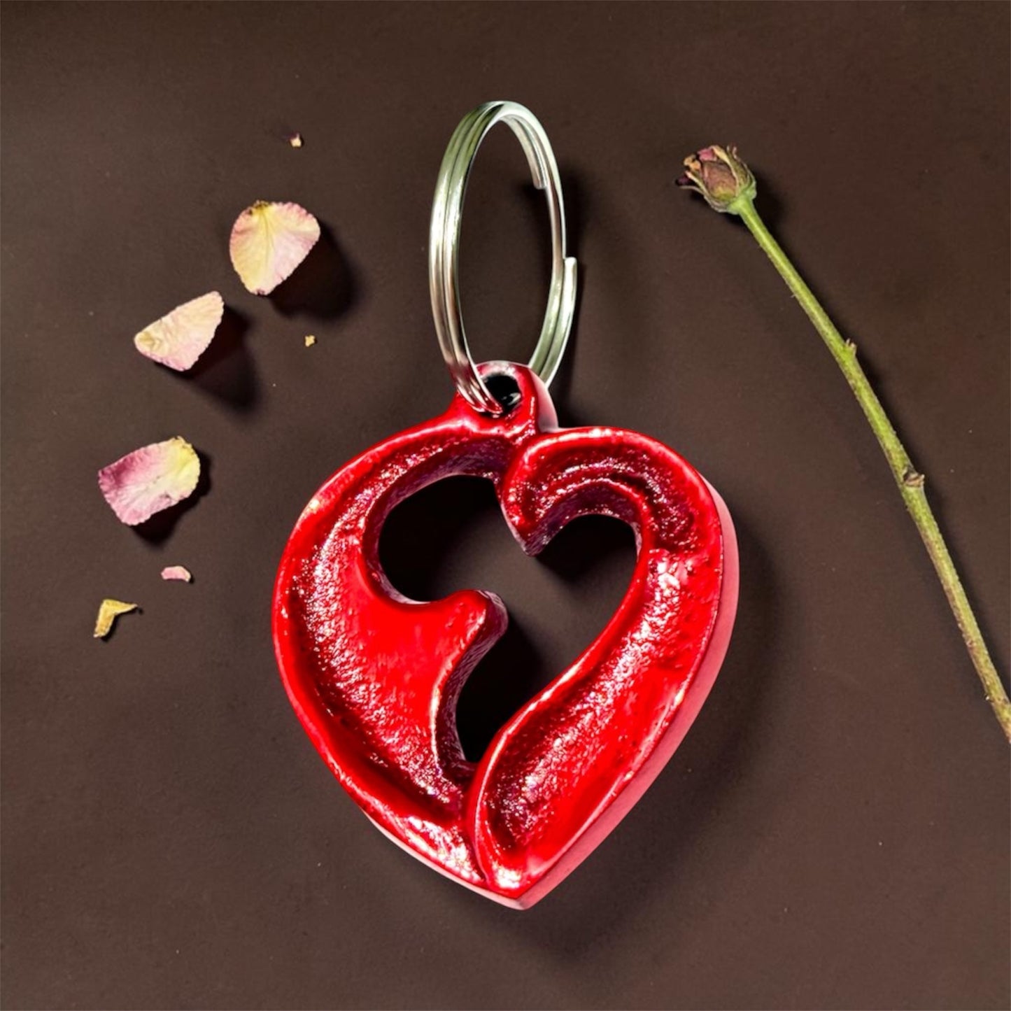 Beloved Heart Keychain
