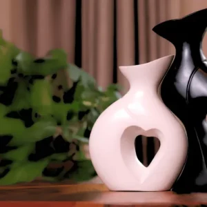 Heart Cut Flower Vase S/2